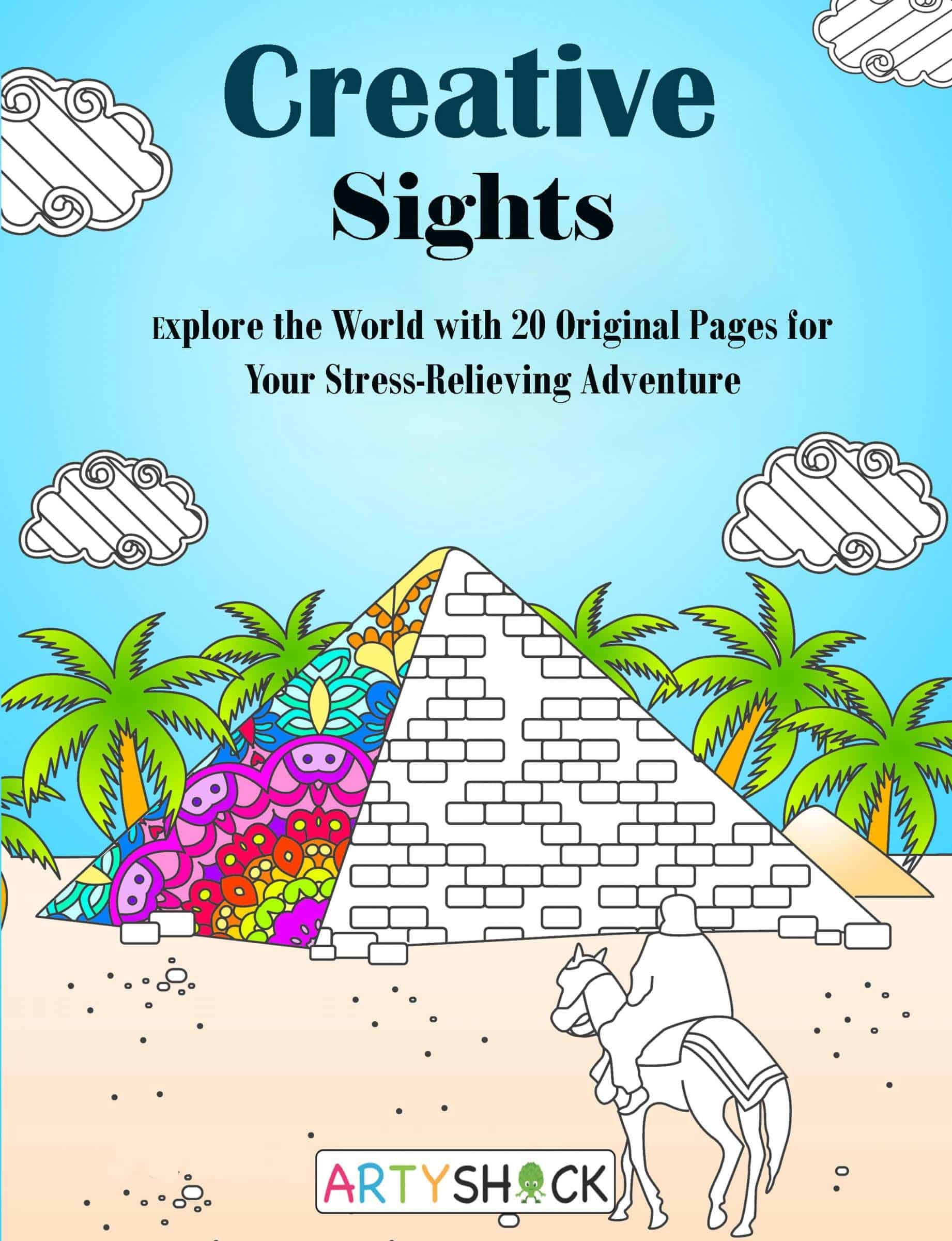 Creative Sights: Explore the World with Original Pages for Your Stress-Relieving Adventure
