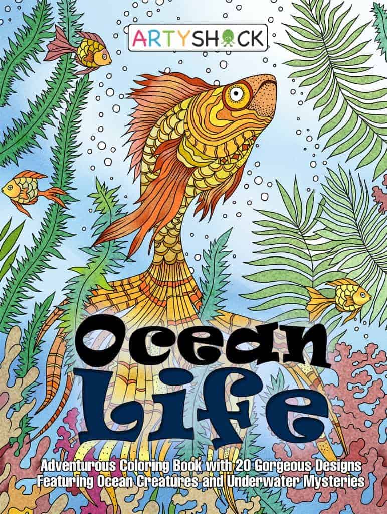 Ocean Life Coloring Book: Gorgeous Ocean Creatures and Underwater Mysteries For Stress-Relieving Coloring