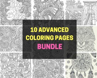 Best Advanced Coloring Pages for Adults – Favoreads Coloring Club