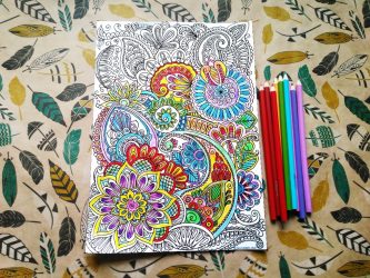 4 Insanely Fun and Easy Uses for Your Completed Coloring Page and a ...