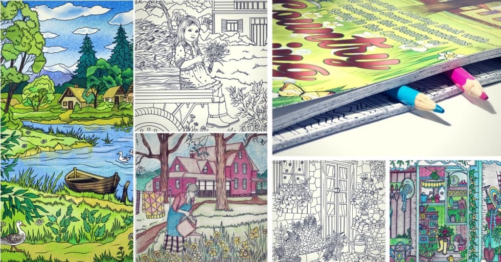 Best Adult Coloring Pages To Print Featuring Country Scenes And Nature Favoreads Coloring Club