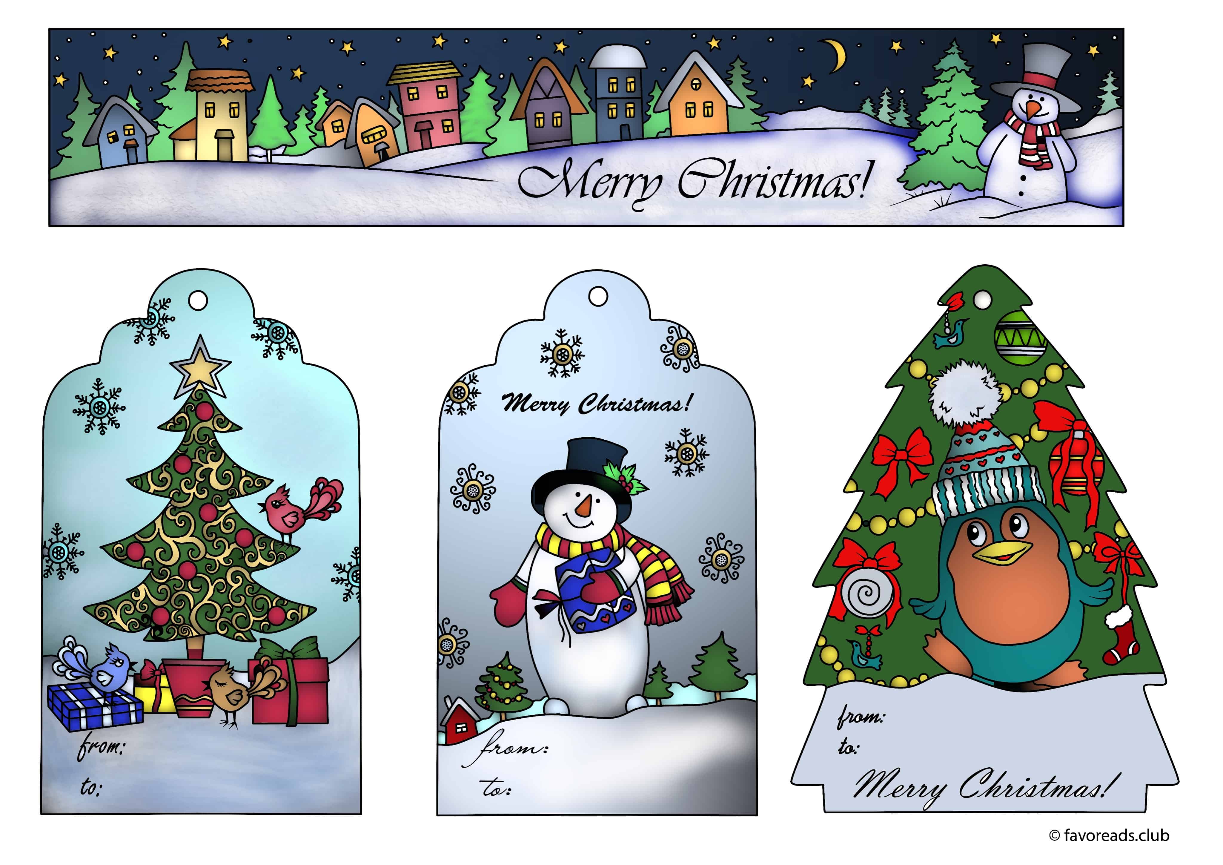 Christmas Joy – Christmas Tags and Bookmark