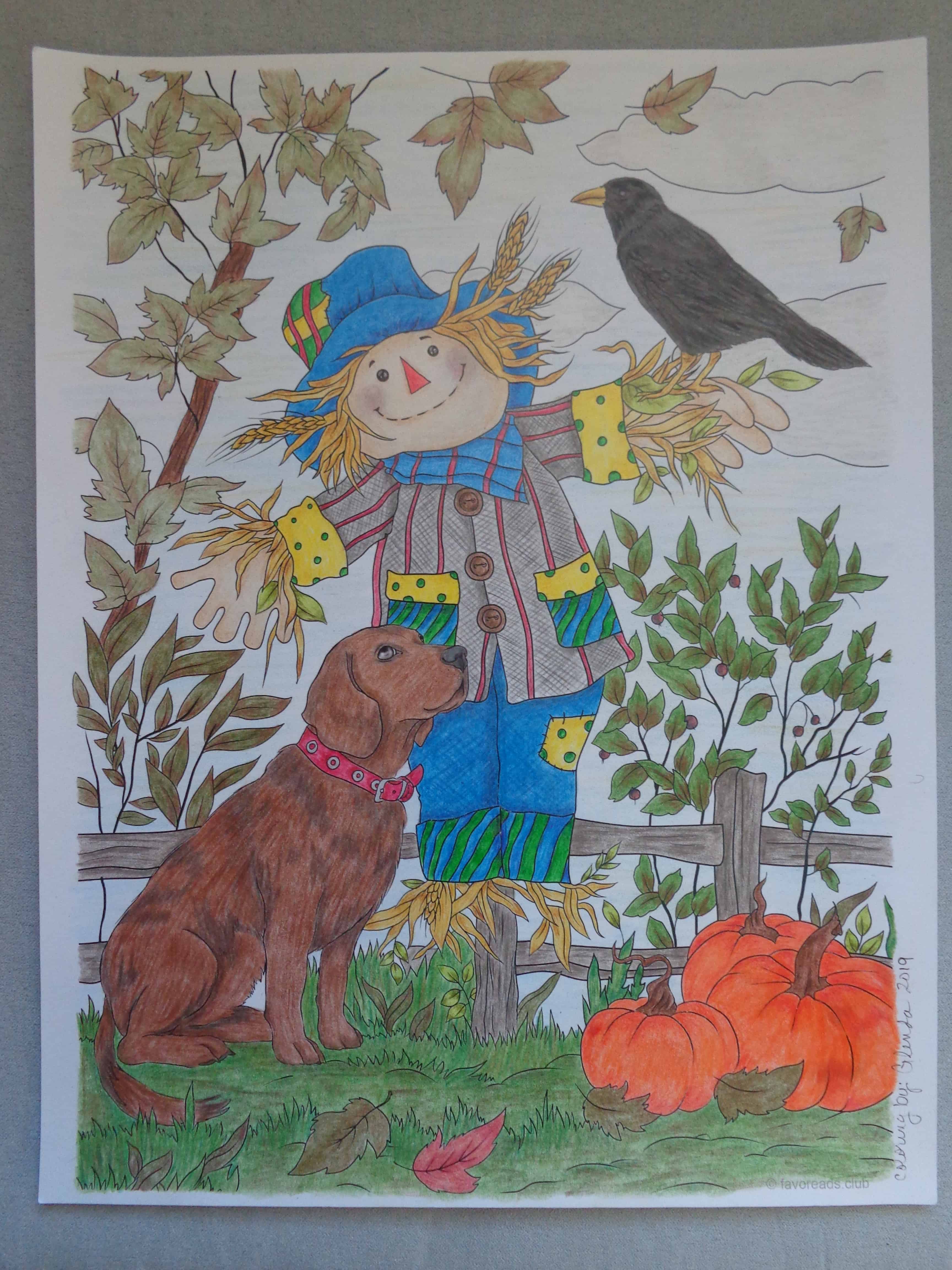 Dog and Scarecrow