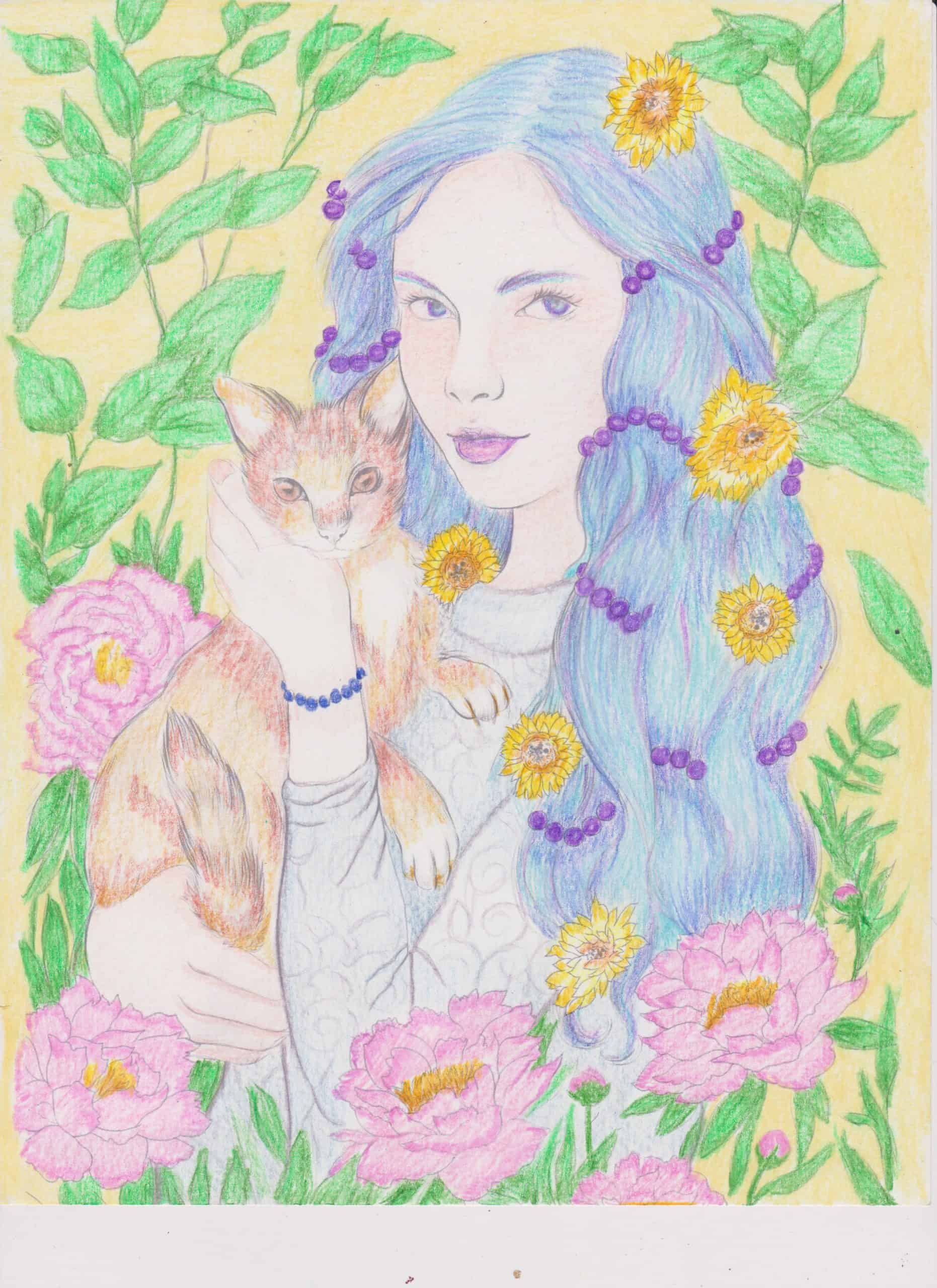 Pixie and Her Cat