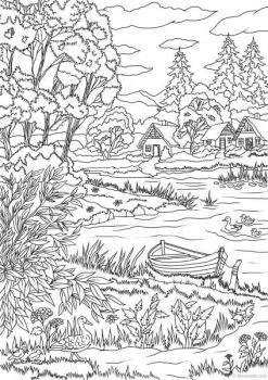 Best Adult Coloring Pages to Print Featuring Country Scenes and Nature –  Favoreads Coloring Club