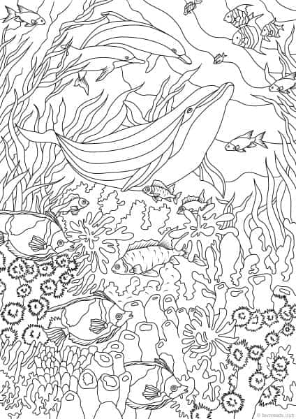 ocean habitat coloring pages