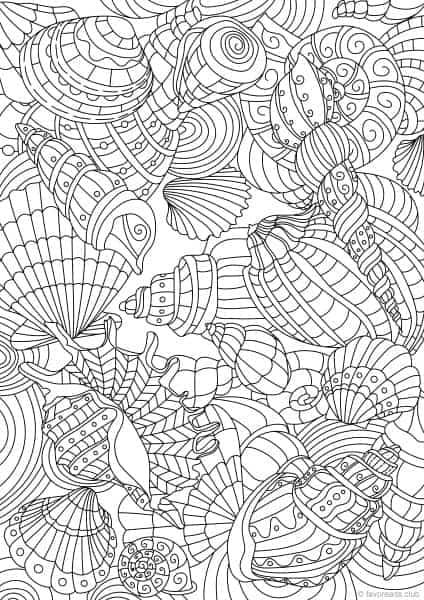 Ocean Life – Shell Pattern
