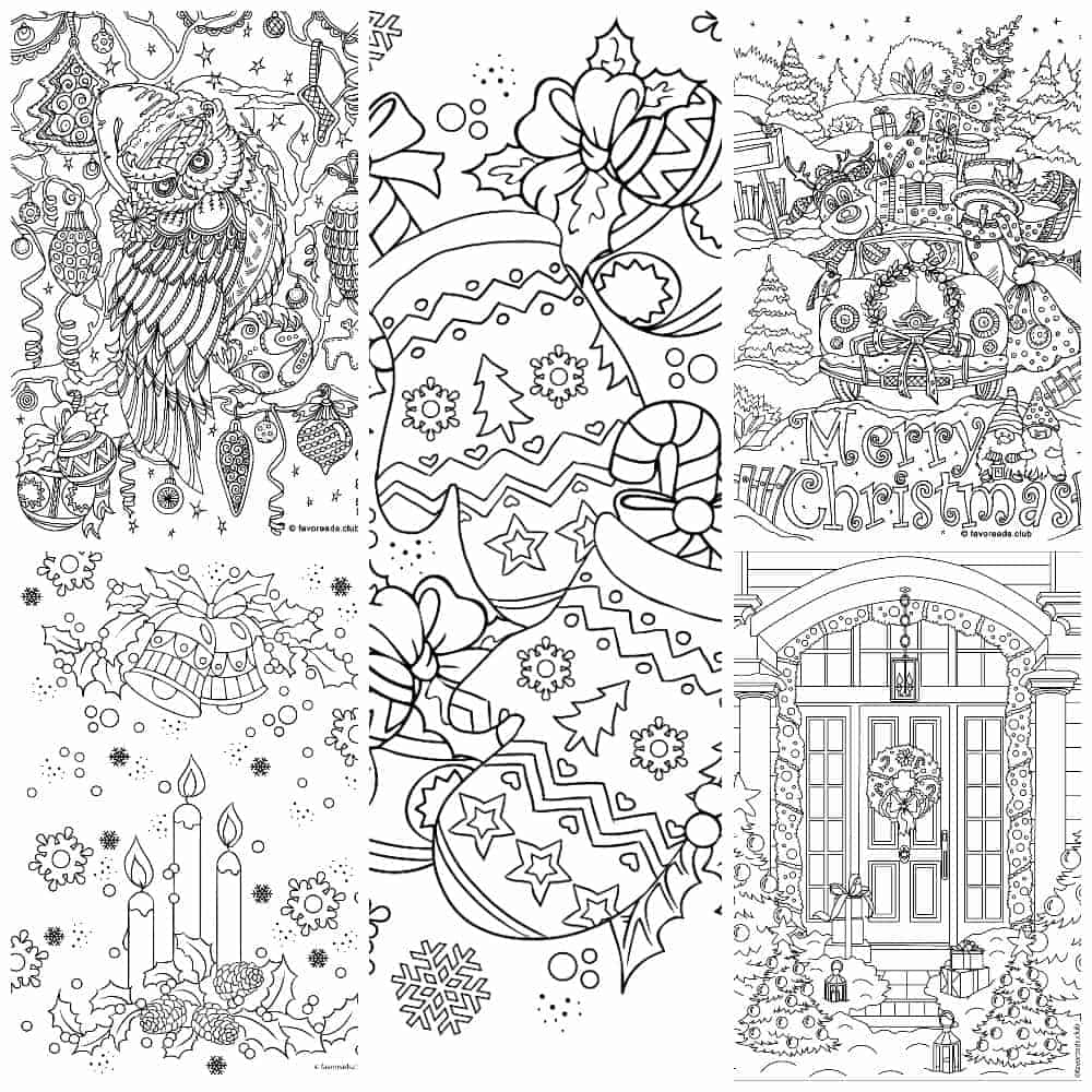 Craft and Color with Favoreads The Best Christmas Coloring Pages ...