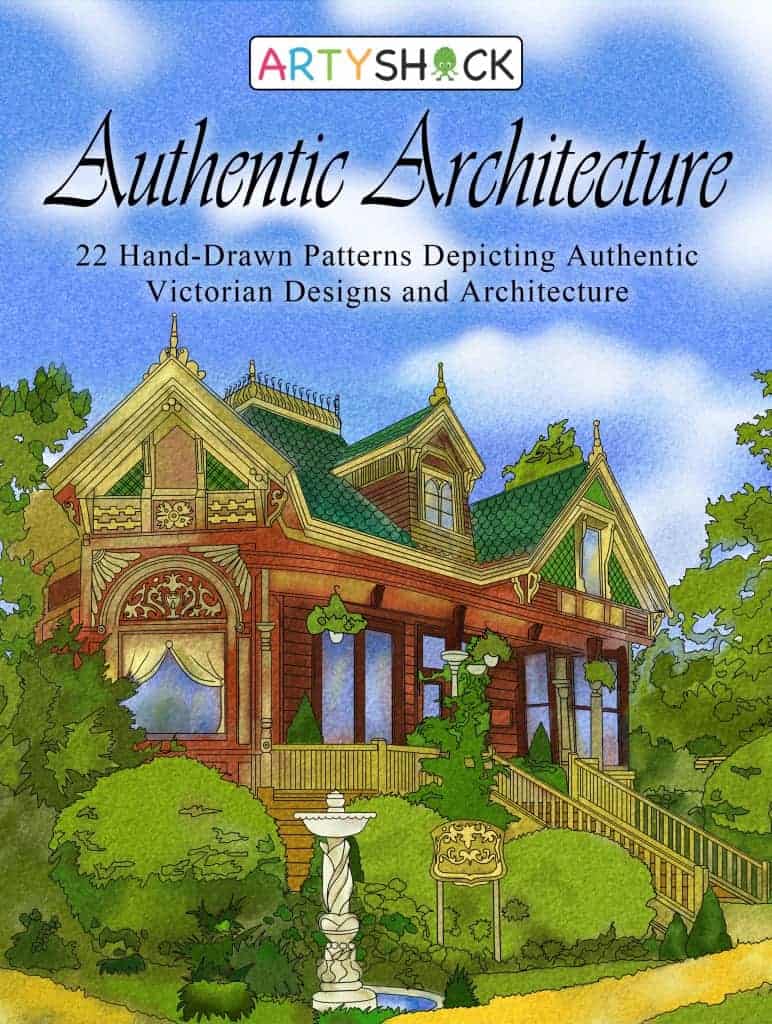 Authentic Architecture: Hand-Drawn Patterns Depicting Authentic Victorian Designs and Architecture