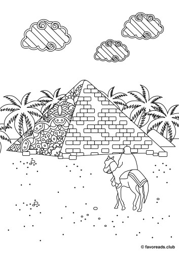 Creative Sights – Egyptian Pyramid – Favoreads Coloring Club