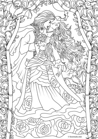 scary vampire coloring pages