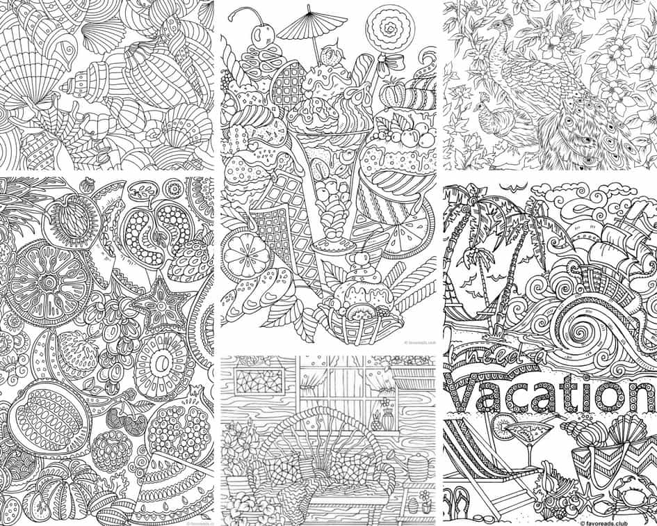 Summertime – 10 Coloring Pages