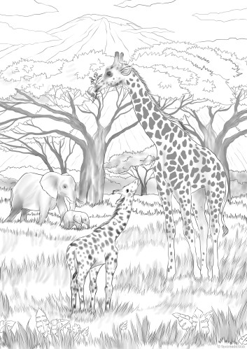 Safari – Favoreads Coloring Club