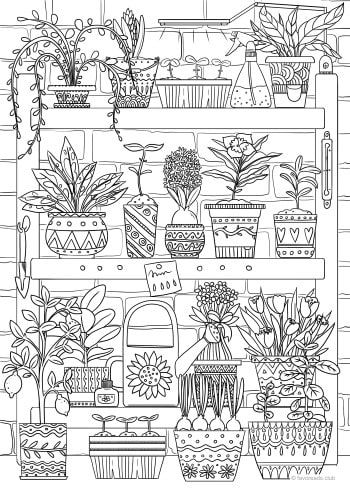 Plants – Favoreads Coloring Club