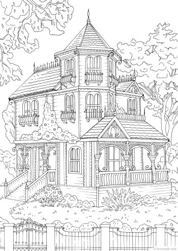 unique dream house sketch