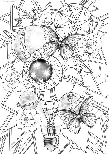 celestial coloring pages