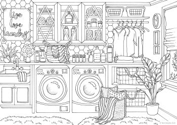 Laundry – Favoreads Coloring Club