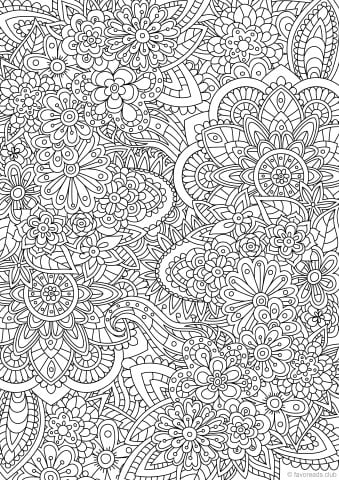 Best Advanced Coloring Pages for Adults Printable Adult